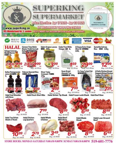 Superking Supermarket (London) Flyer April 17 to 23