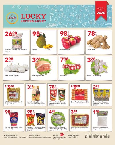 Lucky Supermarket (Winnipeg) Flyer June 26 to July 2