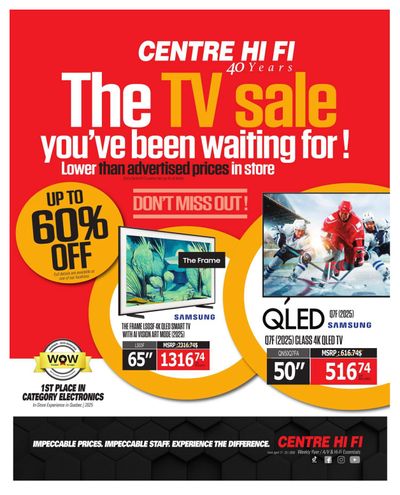 Centre Hi-Fi Flyer April 17 to 23