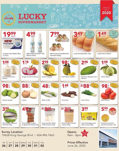 Lucky Supermarket (Surrey) Flyer June 26 to July 2
