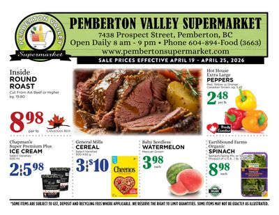 Pemberton Valley Supermarket Flyer April 19 to 25