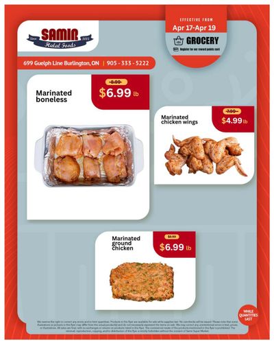 Samir Supermarket (Burlington) Flyer April 17 to 19