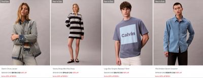 Calvin Klein Canada: Save 50% Off Select Styles + Extra 20% Off $100 Spent + up to 70% Off Everything Sitewide
