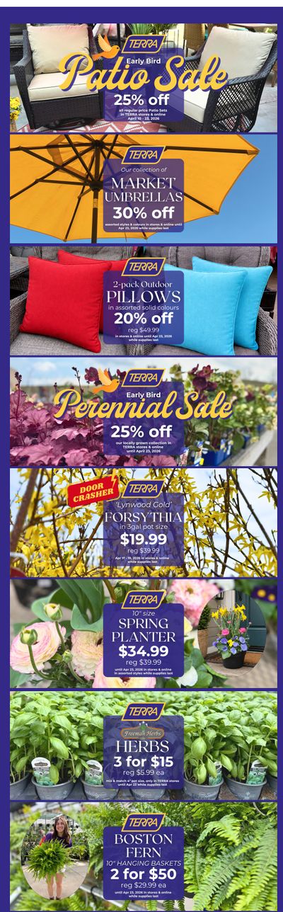 Terra Greenhouses Flyer April 17 to 23