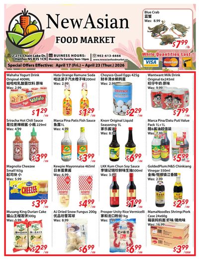 New Asian Food Market Flyer April 17 to 23