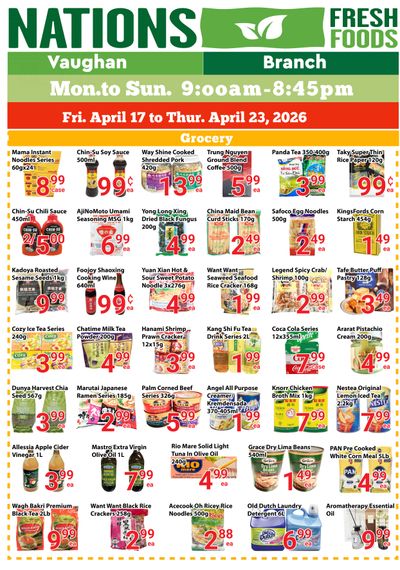 Nations Fresh Foods (Vaughan) Flyer April 17 to 23