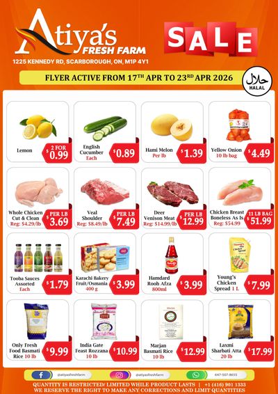 Atiya's Fresh Farm Flyer April 17 to 23