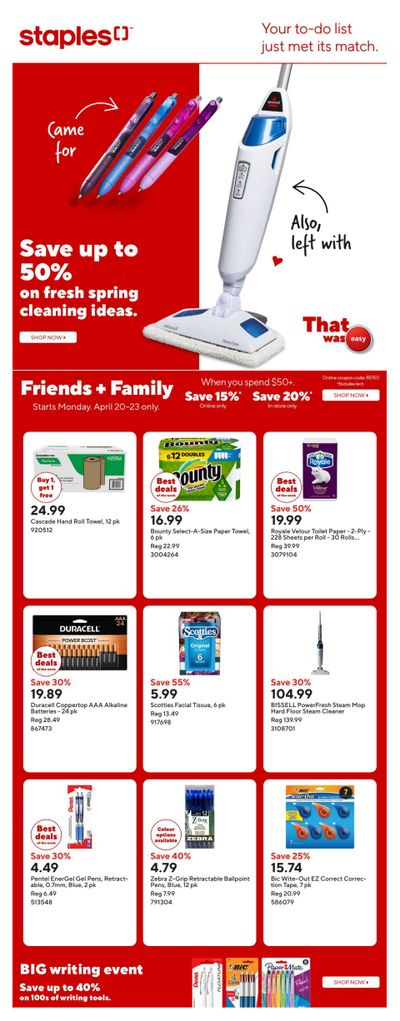 Staples Flyer April 17 to 23