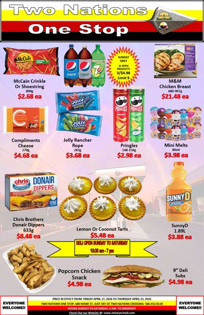 Two Nations One Stop Flyer April 17 to 23