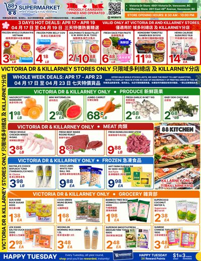 88 Supermarket Flyer April 17 to 23