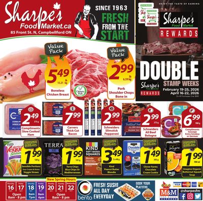 Sharpe's Food Market Flyer April 16 to 22