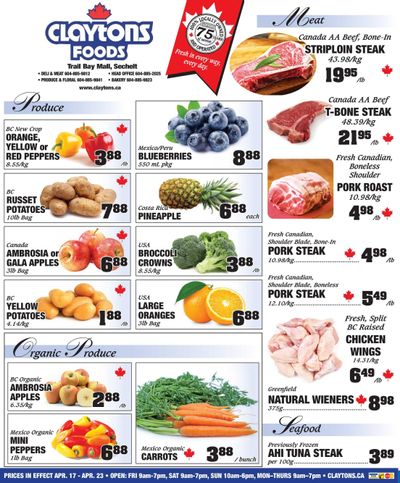 Claytons Heritage Market Flyer April 17 to 23