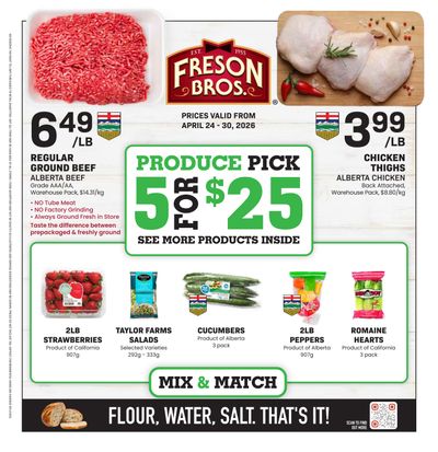 Freson Bros. Flyer April 24 to 30