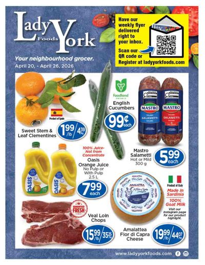 Lady York Foods Flyer April 20 to 26