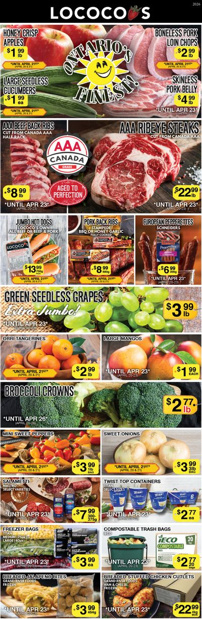 Lococo's Flyer April 20 to 23