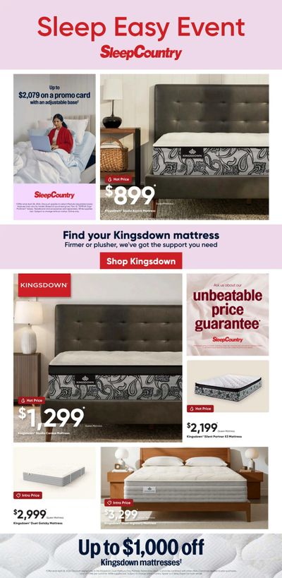 Sleep Country Flyer April 21 to 28