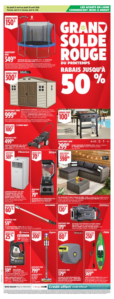 Canadian Tire (QC) Flyer April 23 to 30