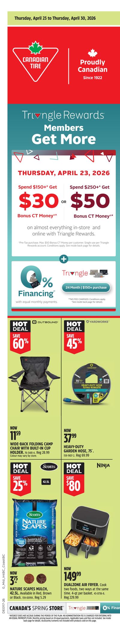 Canadian Tire (West) Flyer April 23 to 30