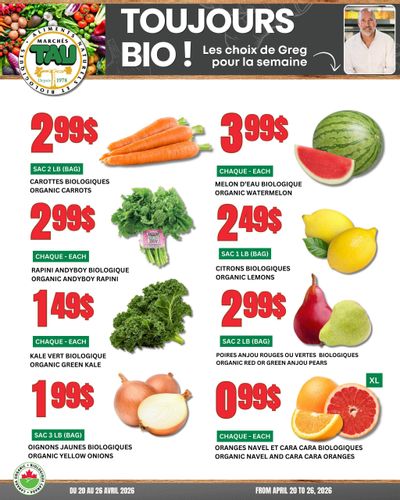 Marches Tau Produce Flyer April 20 to 26