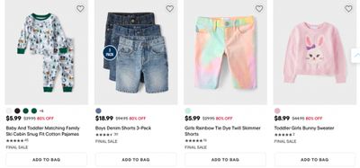 The Children’s Place & Gymboree Canada: Extra 30% off With Promo Code + Clearance up to 80% off