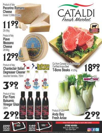 Cataldi Fresh Market Flyer April 22 to 28