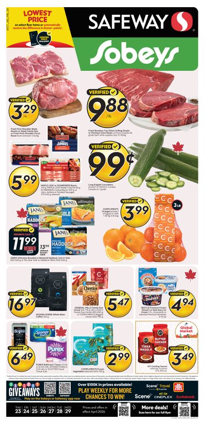 Sobeys/Safeway (SK & MB) Flyer April 23 to 29