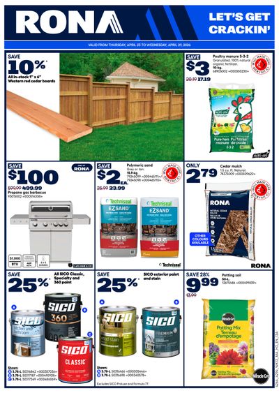 Rona & Rona+ (Atlantic) Flyer April 23 to 29