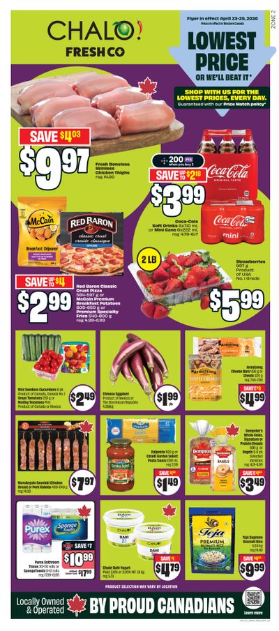Chalo! FreshCo (West) Flyer April 23 to 29