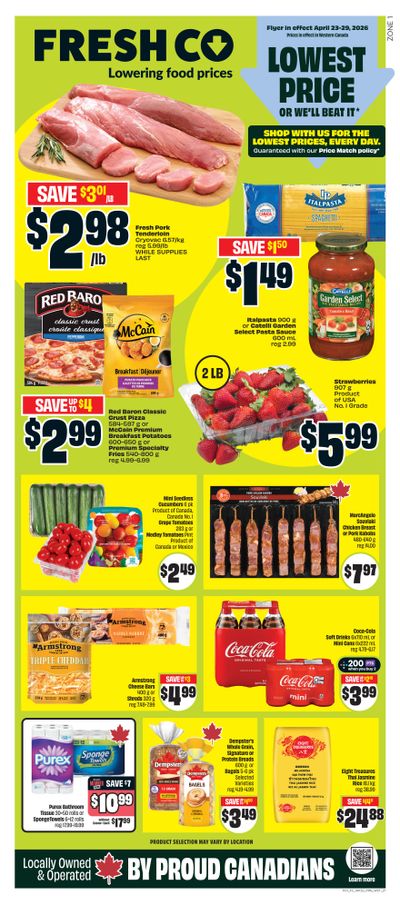 FreshCo (West) Flyer April 23 to 29