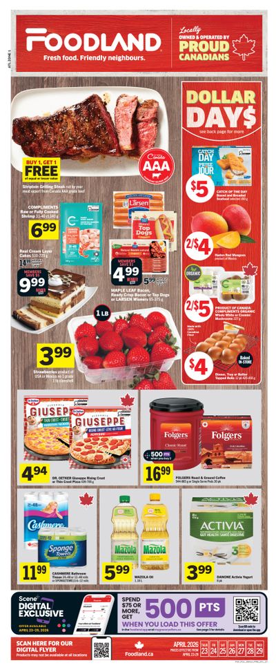 Foodland (Atlantic) Flyer April 23 to 29