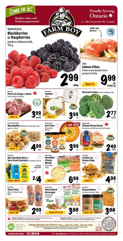 Farm Boy Flyer April 23 to 29