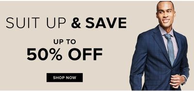 Hudson’s Bay Canada Sale: Today, Suit up & Save up to 50% off + Extra 15% off Sitewide with Coupon Code