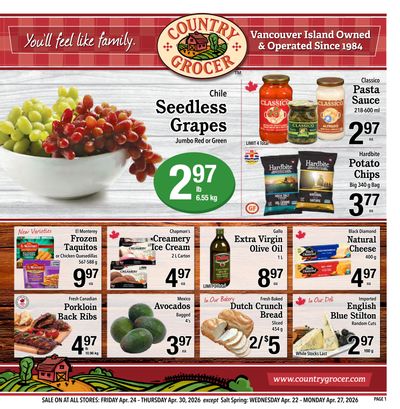 Country Grocer Flyer April 24 to 30