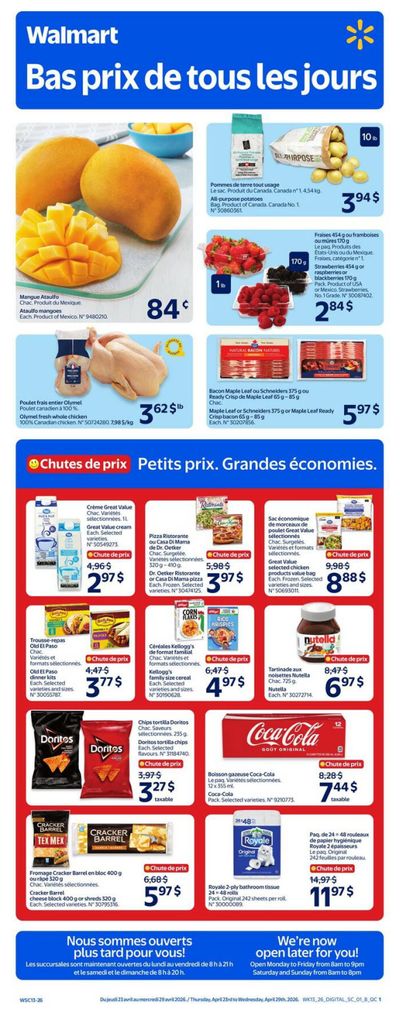 Walmart (QC) Flyer April 23 to 29