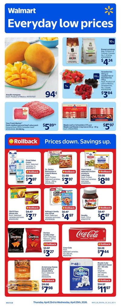 Walmart (West) Flyer April 23 to 29
