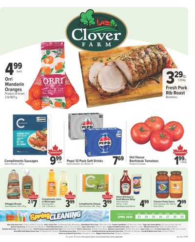 Clover Farm (ON) Flyer April 23 to 29