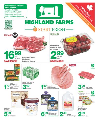 Highland Farms Flyer April 23 to May 6