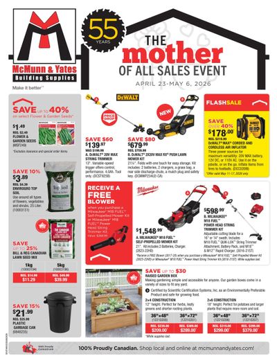 McMunn & Yates Building Supplies Flyer April 23 to May 6