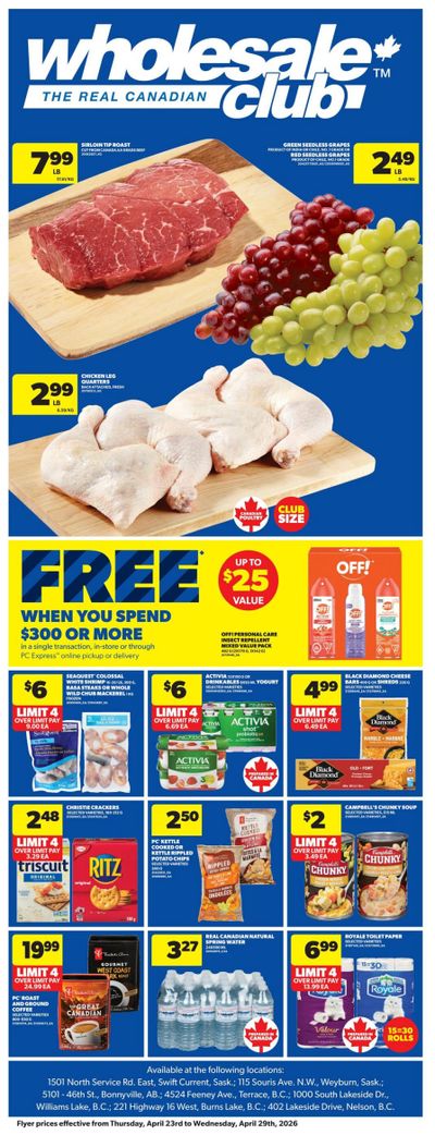 Real Canadian Wholesale Club Flyer April 23 to 29