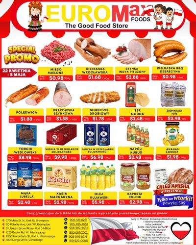 EuroMax Foods Bi-Weekly Flyer April 22 to May 5