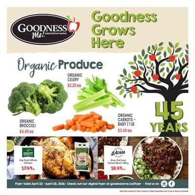 Goodness Me Flyer April 22 to 28