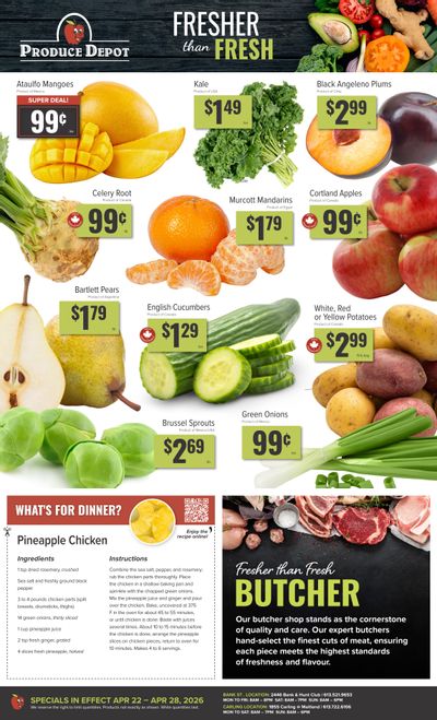 Produce Depot Flyer April 22 to 28
