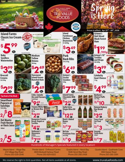 Tru Value Foods Flyer April 22 to 28