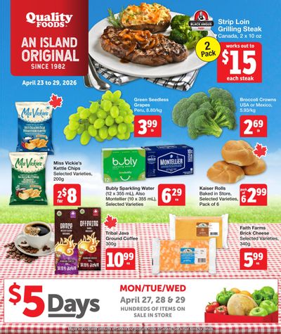 Quality Foods Flyer April 23 to 29