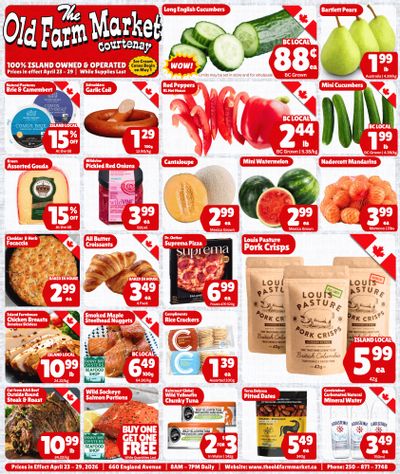 The Old Farm Market (Courtenay) Flyer April 23 to 29