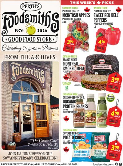 Foodsmiths Flyer April 23 to 30