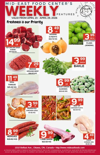Mid-East Food Centre Flyer April 23 to 29