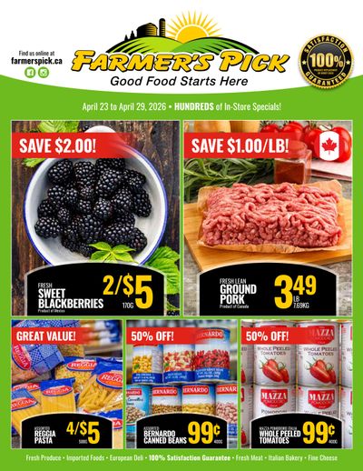 Farmer's Pick Flyer April 23 to 29