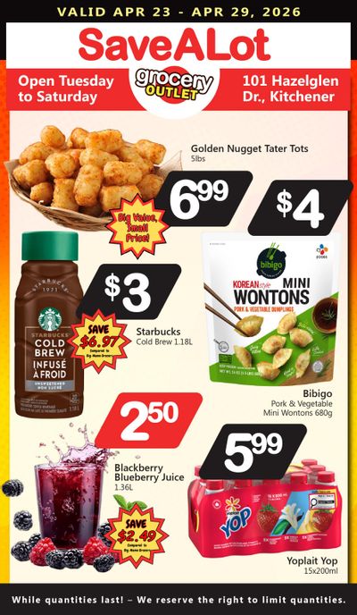 SaveALot Grocery Outlet Flyer April 23 to 29