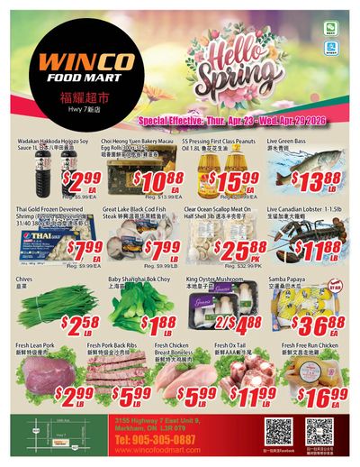 WinCo Food Mart (HWY 7) Flyer April 23 to 29